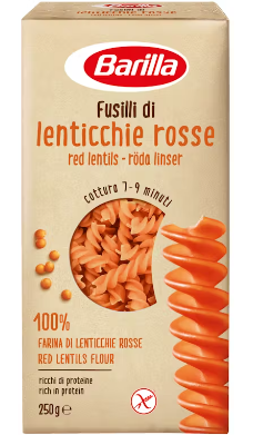 Barilla Linssifusilli punainen pasta 250g