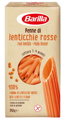 Barilla Linssipenne punainen pasta 250g