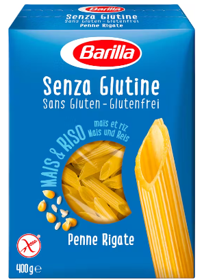 Barilla Penne Rigate gluteeniton pasta 400g