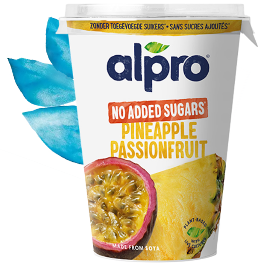 Alpro Soijavalmiste Ananas-passionhedelmä 400g ei lisättyä sokeria