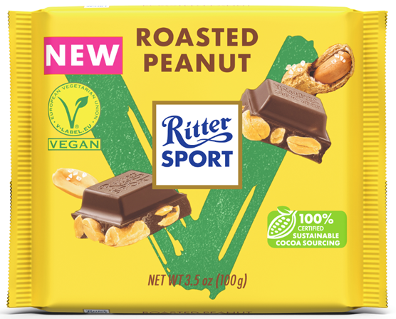 Ritter Sport Roasted Peanut Vegaanisuklaa 100g